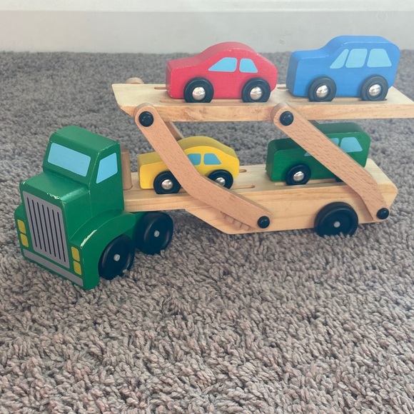 Melissa & Doug Other - Melissa & Doug Classic Car Carrier Wooden Toy